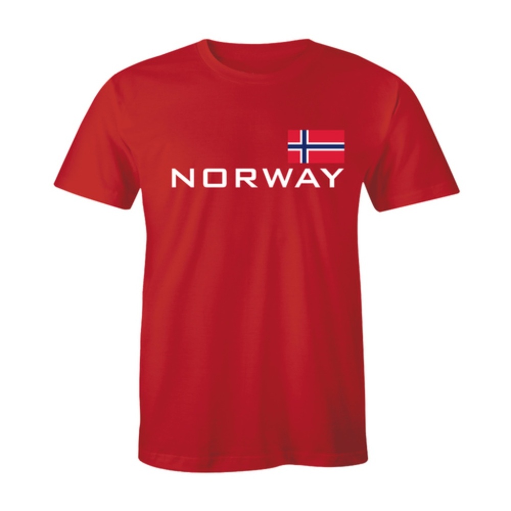 Norway Distressed Flag Norwegian T-shirt Tees